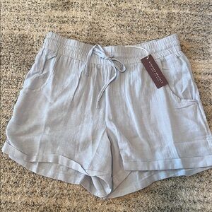 NWT Kindred Bravely Light Blue Linen Shorts